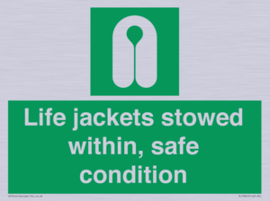 Life jackets stowed within